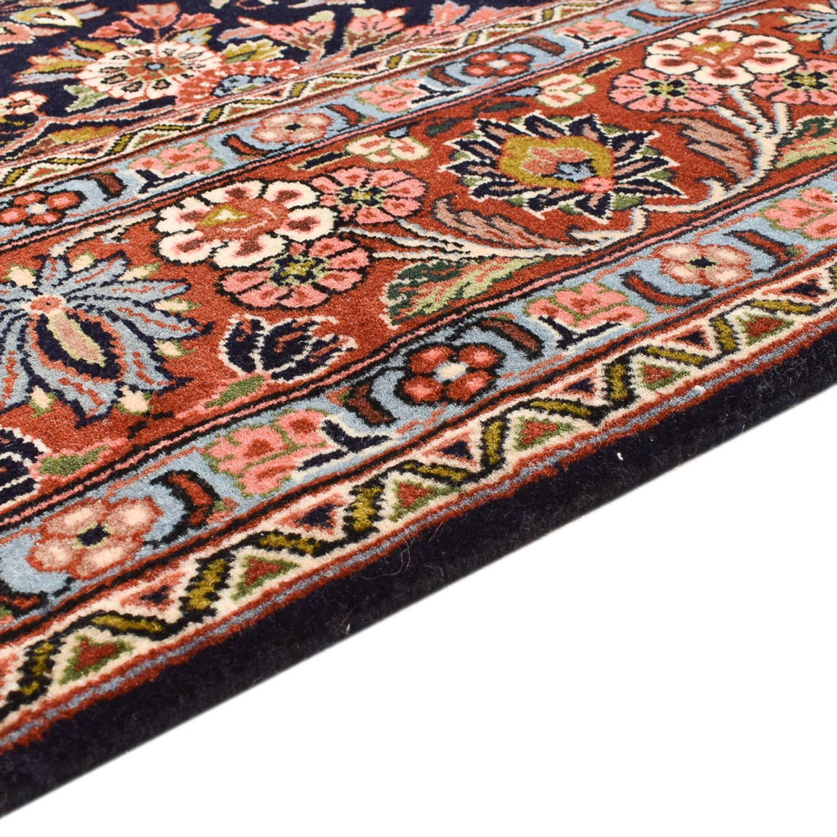 Tapis persan - Bidjar - 230 x 173 cm - bleu foncé