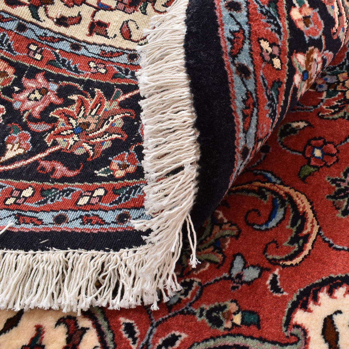 Tapis persan - Bidjar ronde  - 150 x 150 cm - rouge