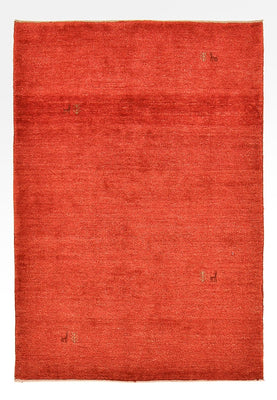 Tapis Gabbeh - Persan - 177 x 124 cm - rouge
