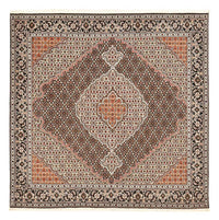 Tapis persan - Tabriz - Royal carré  - 202 x 198 cm - marron