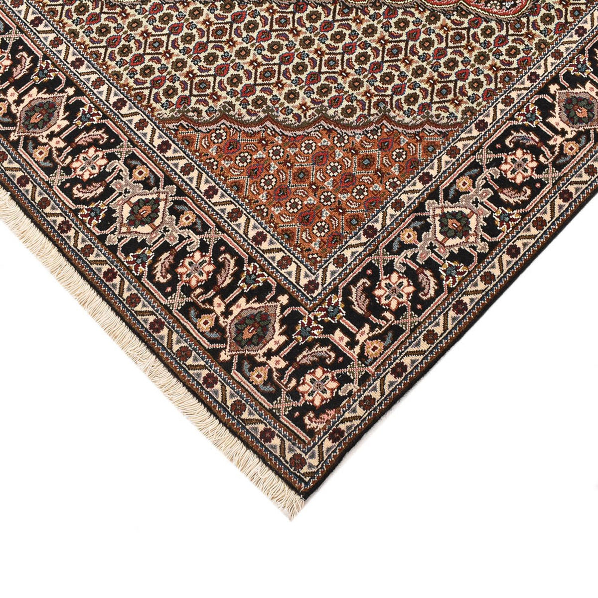 Tapis persan - Tabriz - Royal carré  - 202 x 198 cm - marron