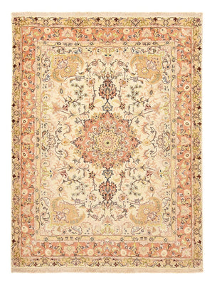 Tapis persan - Tabriz - Royal - 210 x 153 cm - beige clair