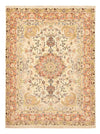 Tapis de Tabriz - 50 rangs Tapis 153x210cm - Tapis persan - Rectangle / Beige clair / 153 x 210 cm Rectangle