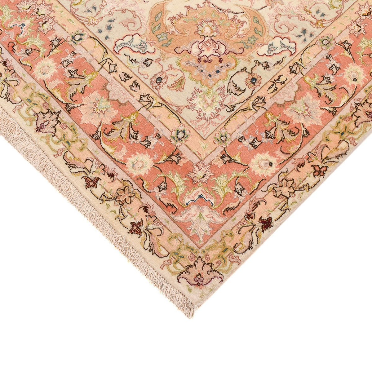 Tapis persan - Tabriz - Royal - 210 x 153 cm - beige clair