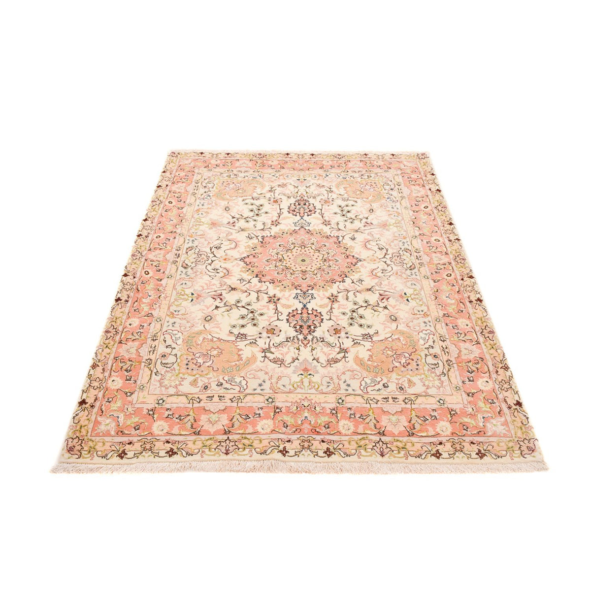 Tapis persan - Tabriz - Royal - 210 x 153 cm - beige clair