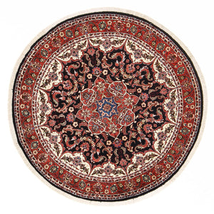 Tapis persan - Bidjar ronde  - 155 x 155 cm - rouge foncé