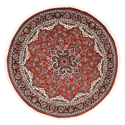 Tapis persan - Bidjar ronde  - 145 x 145 cm - rouge
