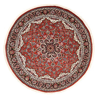 Tapis persan - Bidjar ronde  - 145 x 145 cm - rouge
