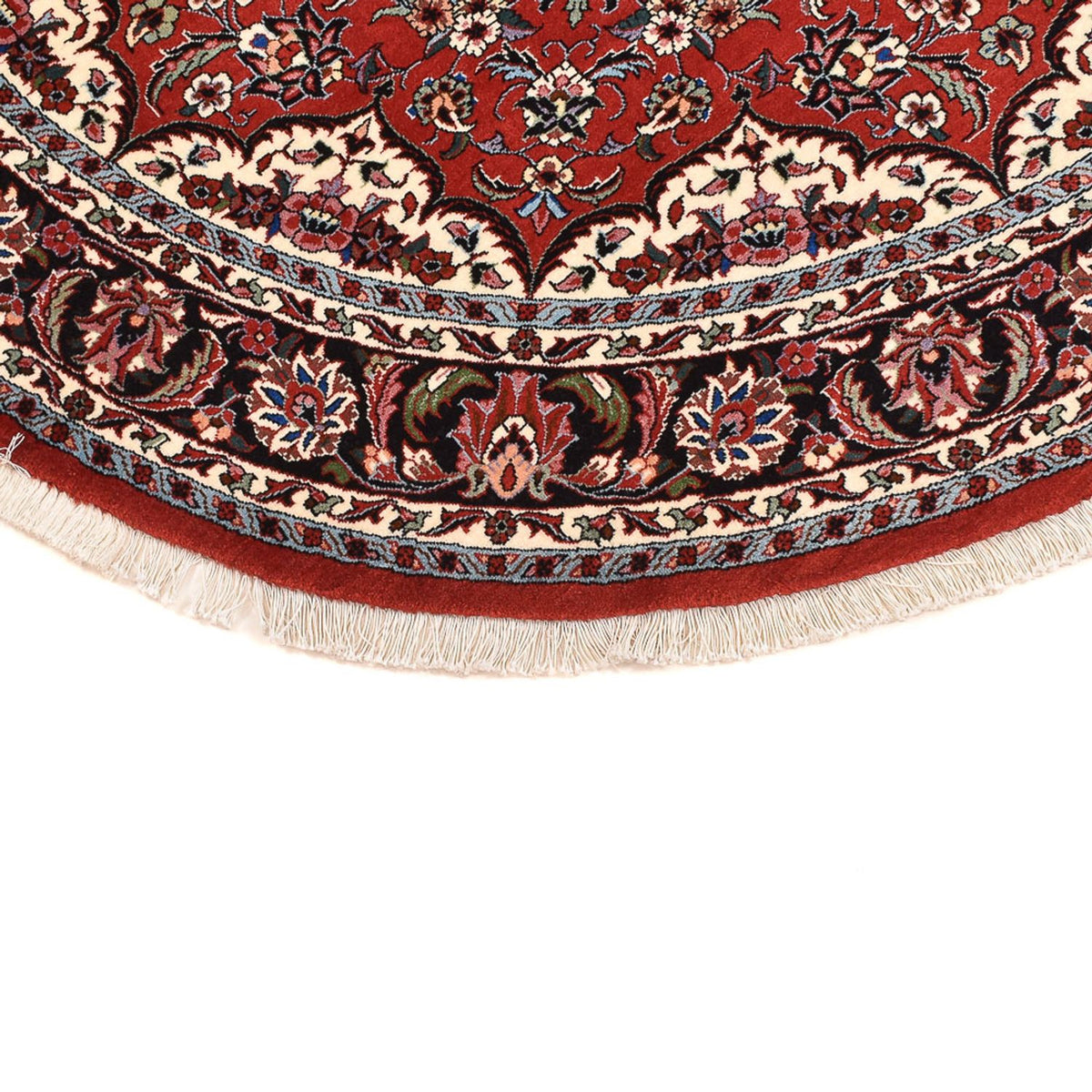 Tapis persan - Bidjar ronde  - 145 x 145 cm - rouge