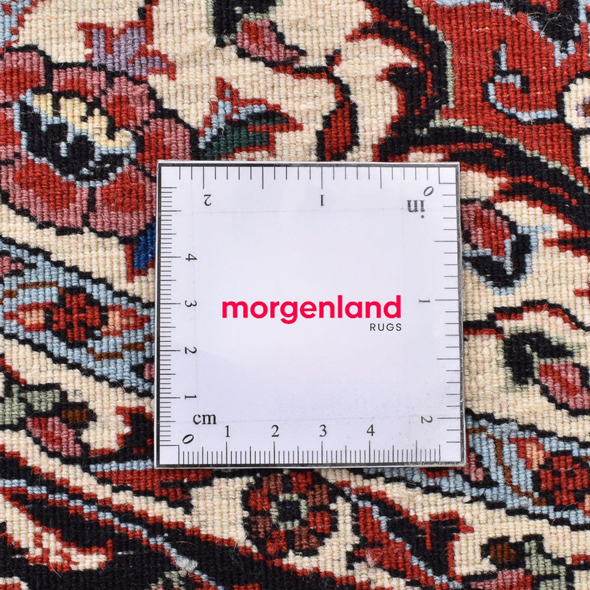 Tapis persan - Bidjar ronde  - 145 x 145 cm - rouge