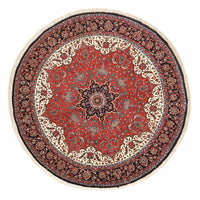Tapis persan - Bidjar ronde  - 154 x 154 cm - rouge
