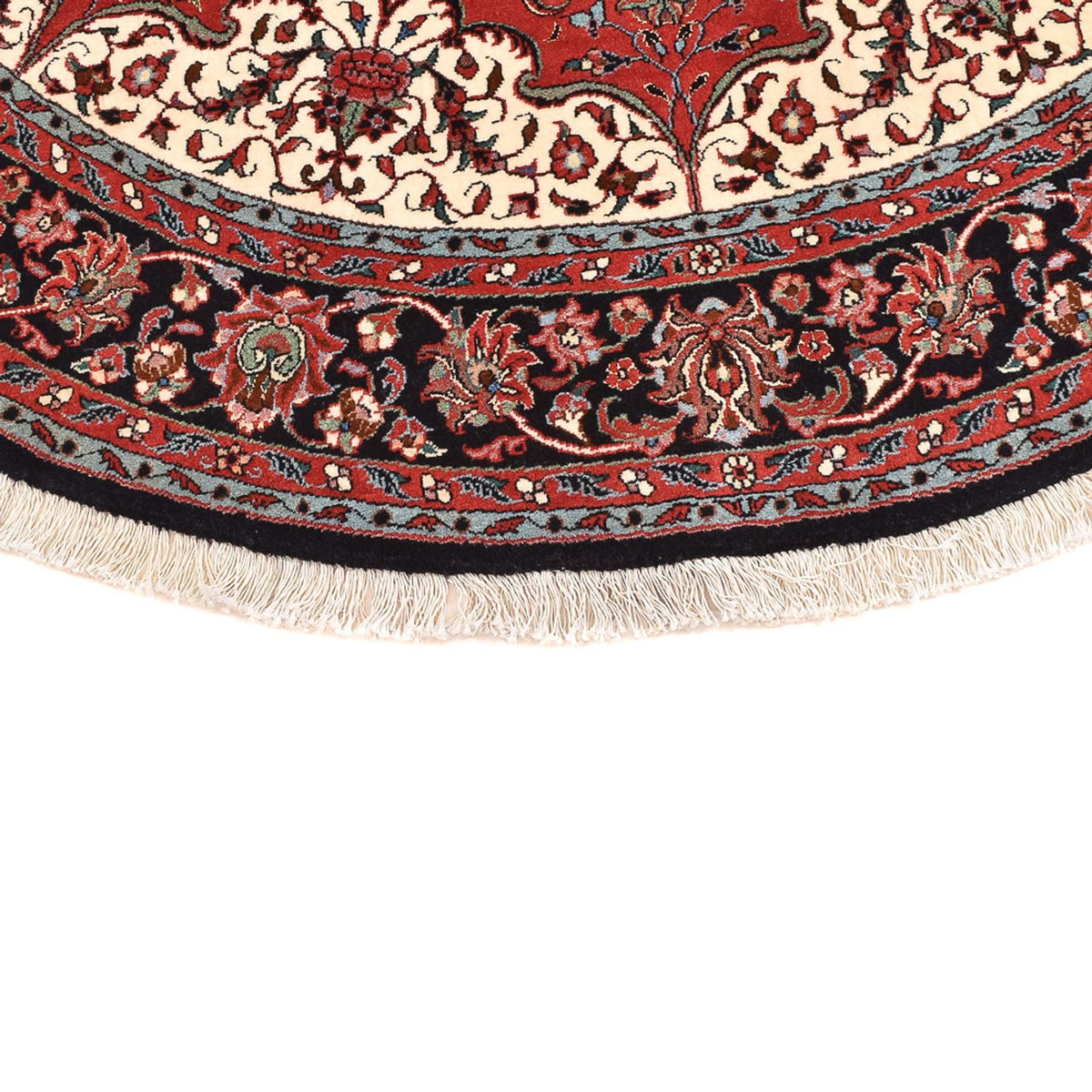 Tapis persan - Bidjar ronde  - 154 x 154 cm - rouge
