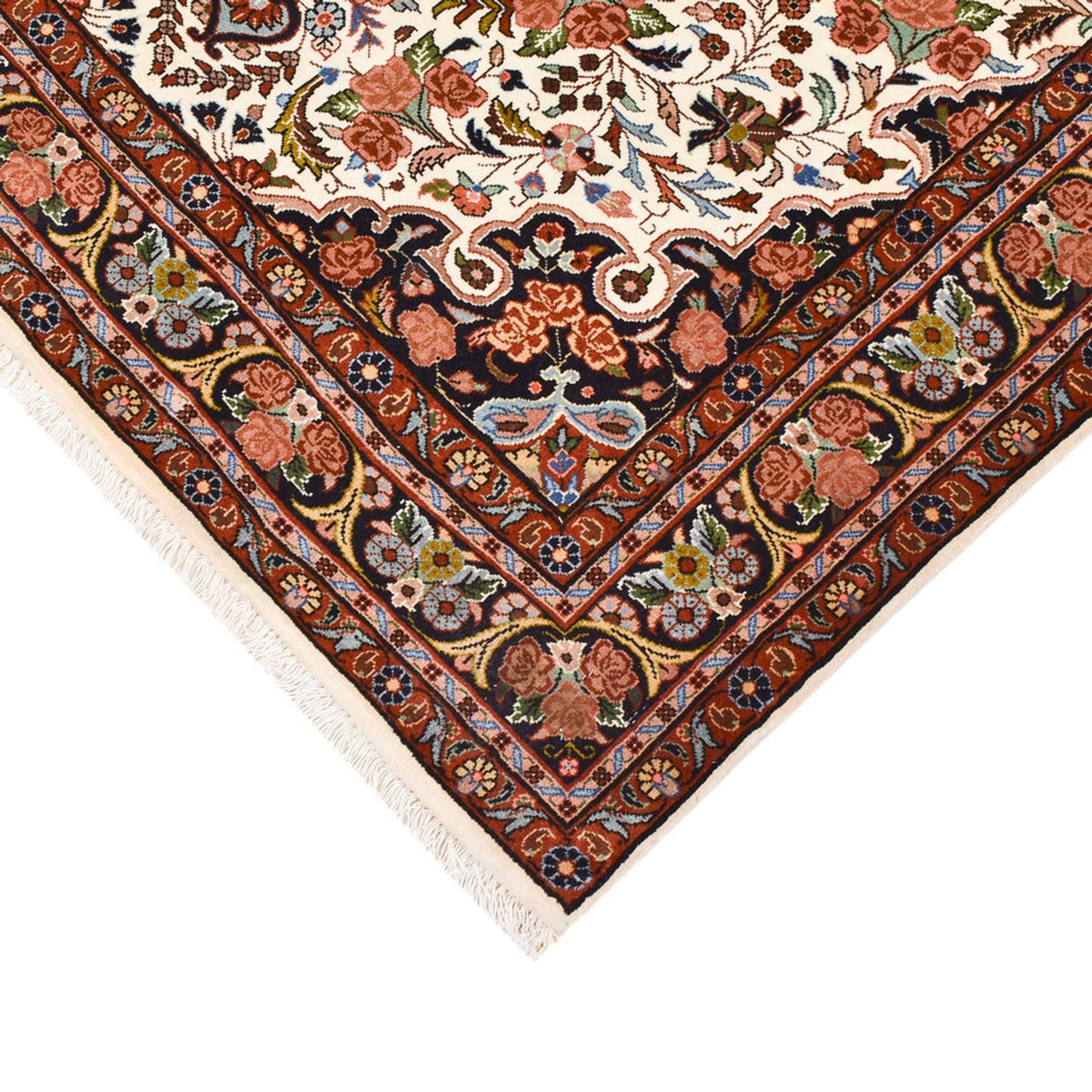 Tapis persan - Bidjar - 206 x 137 cm - crème