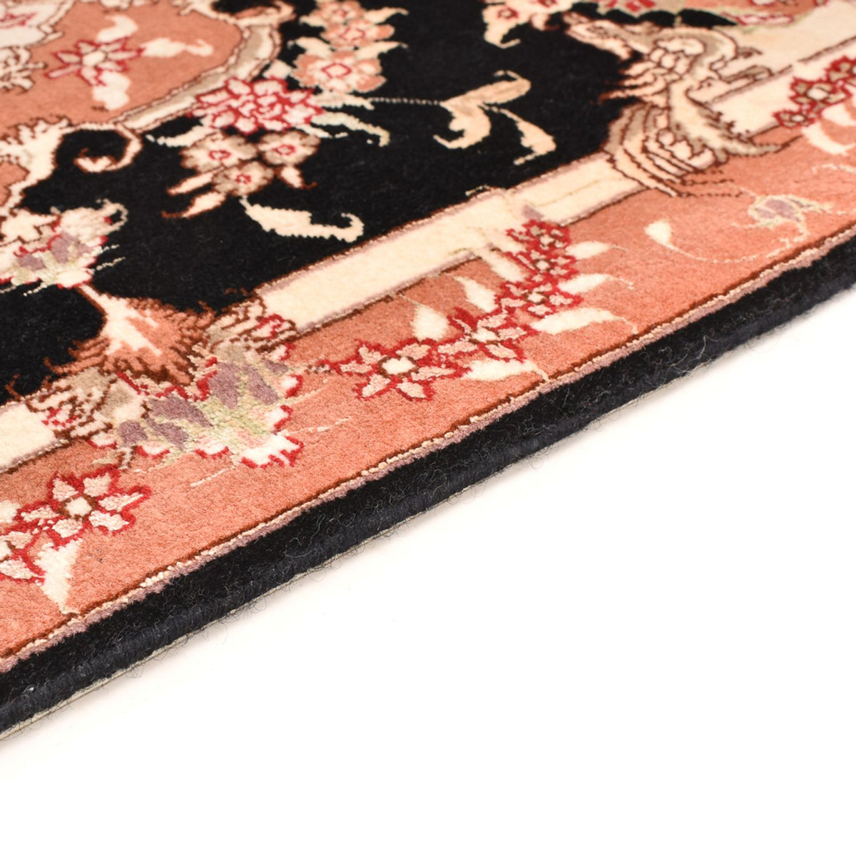 Tapis persan - Tabriz - Royal - 88 x 60 cm - bleu foncé