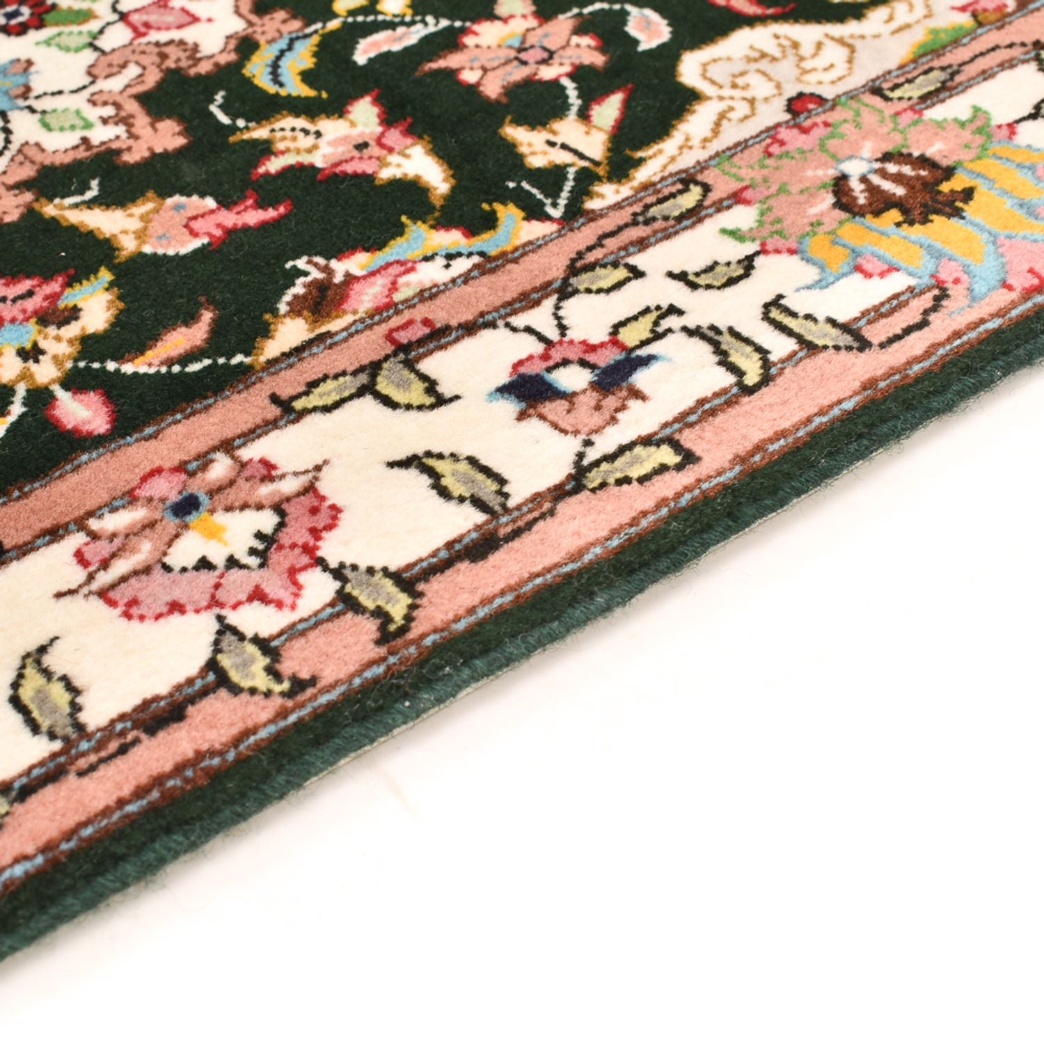 Tapis persan - Tabriz - Royal - 90 x 60 cm - bleu foncé
