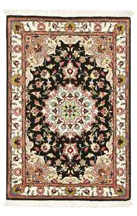 Tapis persan - Tabriz - Royal - 90 x 60 cm - bleu foncé