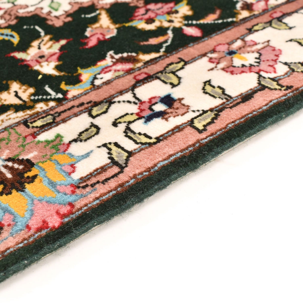 Tapis persan - Tabriz - Royal - 90 x 60 cm - bleu foncé