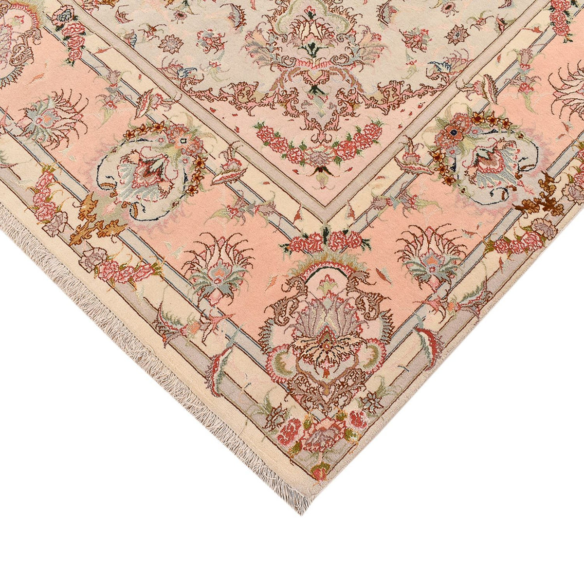 Tapis persan - Tabriz - Royal - 312 x 202 cm - beige foncé