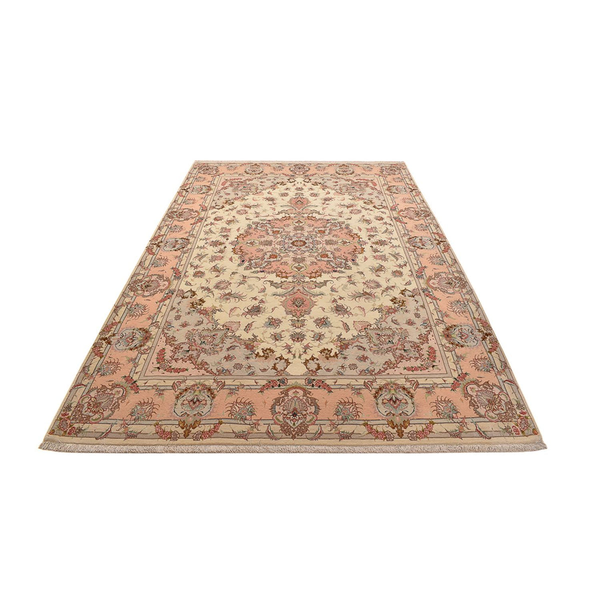 Tapis persan - Tabriz - Royal - 312 x 202 cm - beige foncé