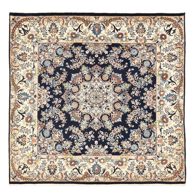 Tapis persan - Classique carré  - 200 x 198 cm - bleu foncé