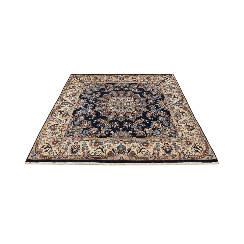 Tapis persan - Classique carré  - 200 x 198 cm - bleu foncé