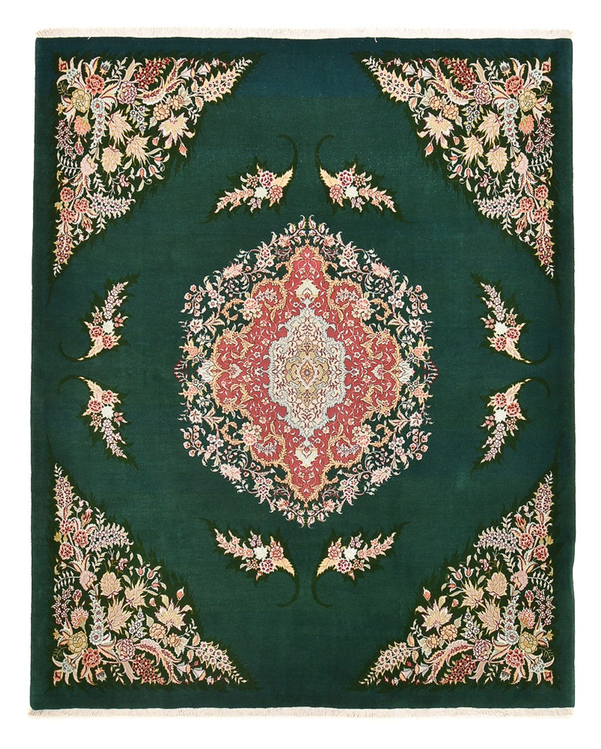 Tapis persan - Tabriz - Royal - 250 x 200 cm - vert