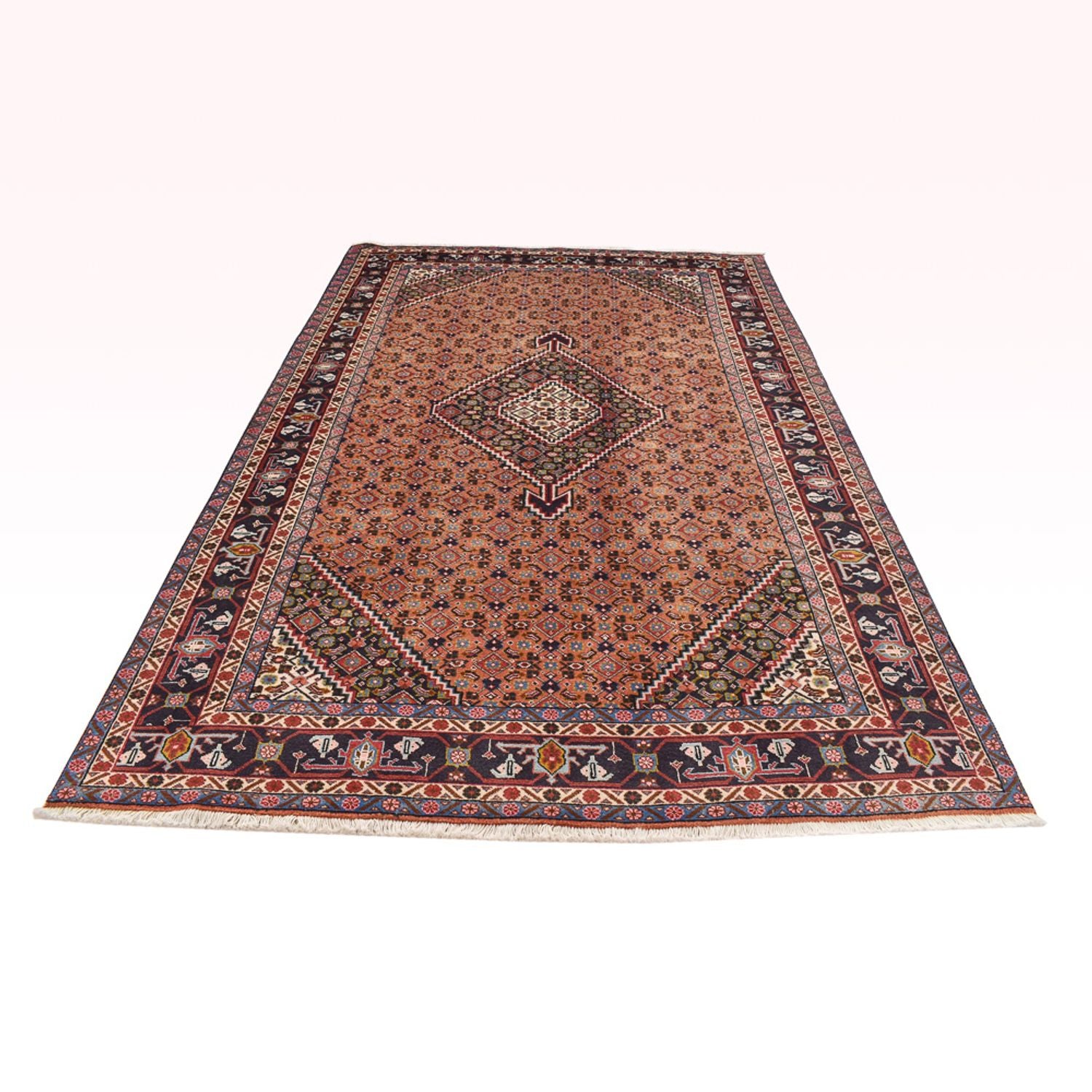Tapis persan - Nomadic - 300 x 195 cm - rouge clair