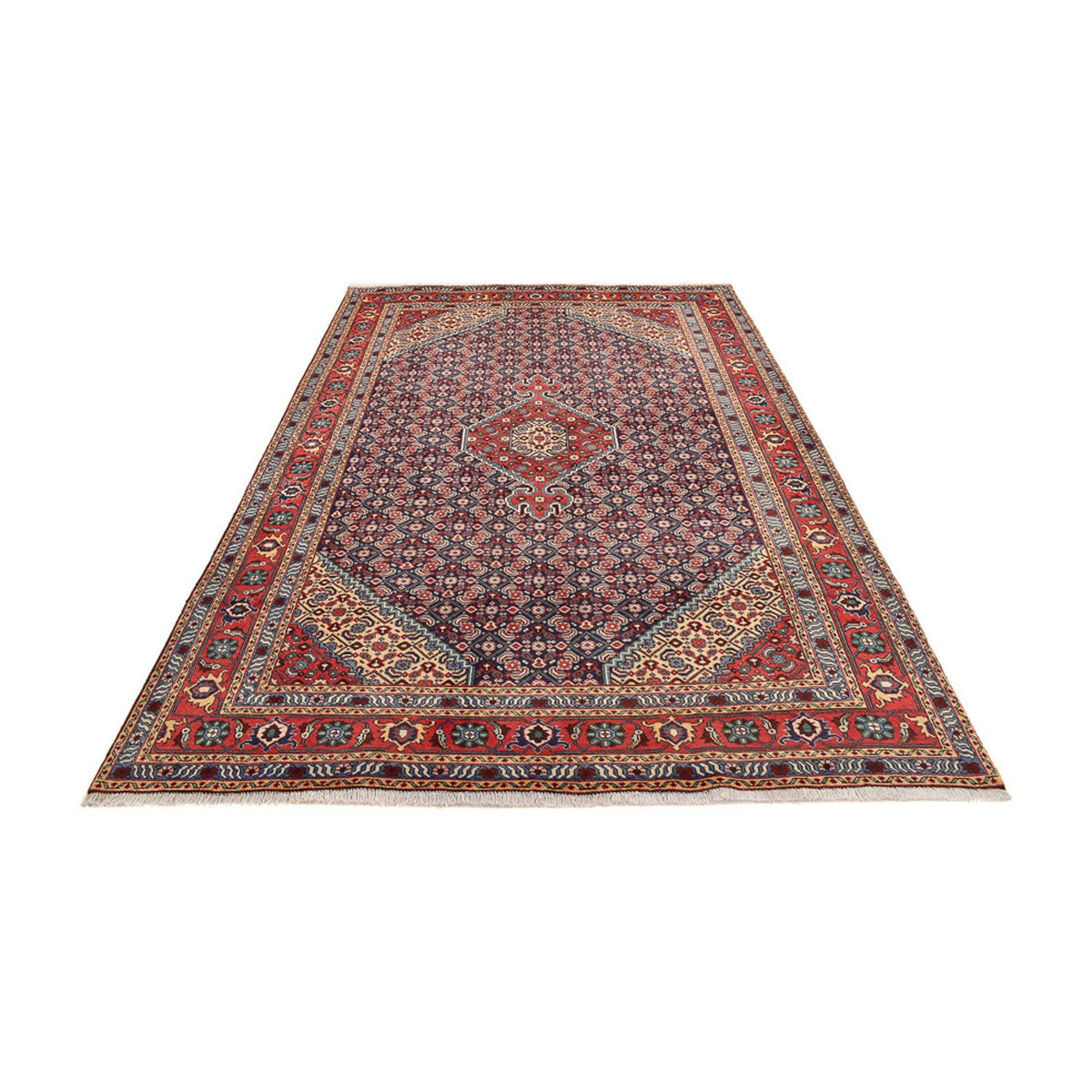 Tapis persan - Nomadic - 287 x 196 cm - rouge bordeaux