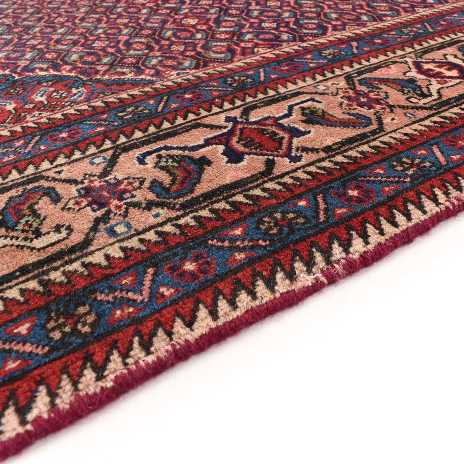 Tapis persan - Nomadic - 285 x 194 cm - rouge bordeaux