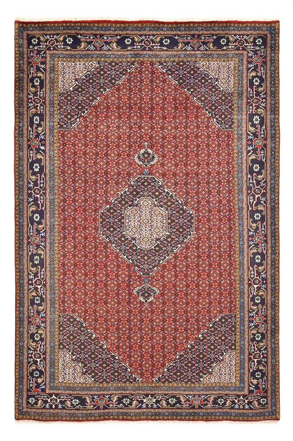 Tapis persan - Nomadic - 287 x 192 cm - rouge bordeaux