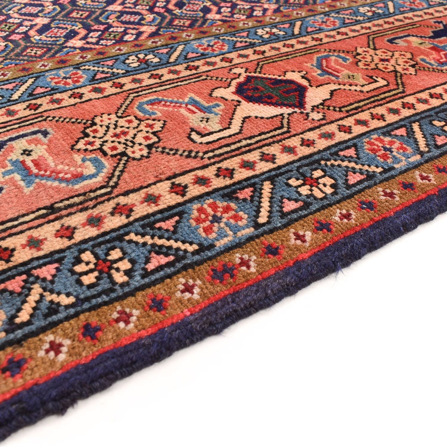 Tapis persan - Nomadic - 282 x 193 cm - rouge clair