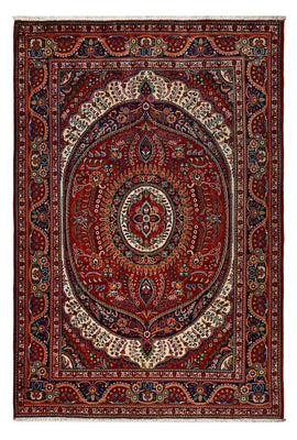 Tapis persan - Nomadic - 300 x 204 cm - rouge foncé