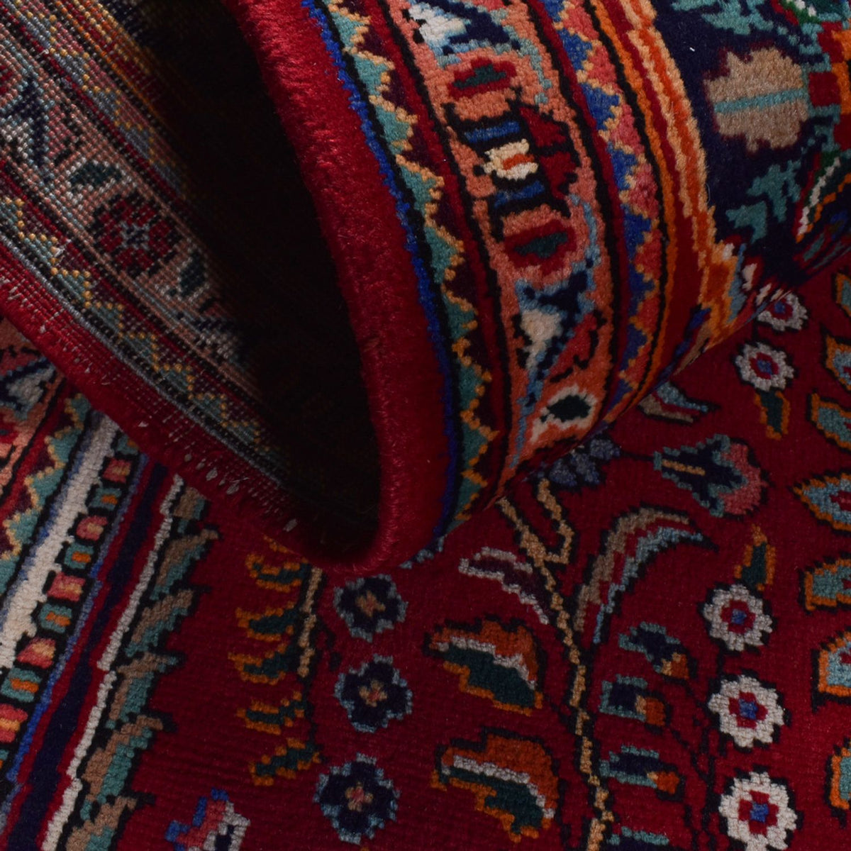 Tapis persan - Nomadic - 300 x 204 cm - rouge foncé