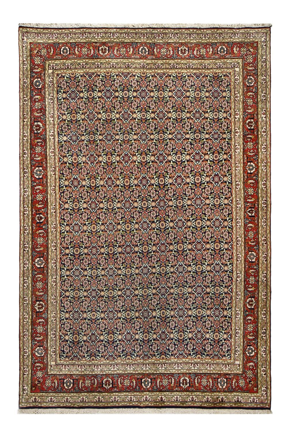 Tapis persan - Tabriz - 282 x 200 cm - marron clair