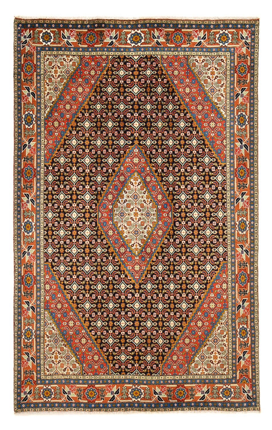 Tapis persan - Tabriz - 302 x 197 cm - beige foncé