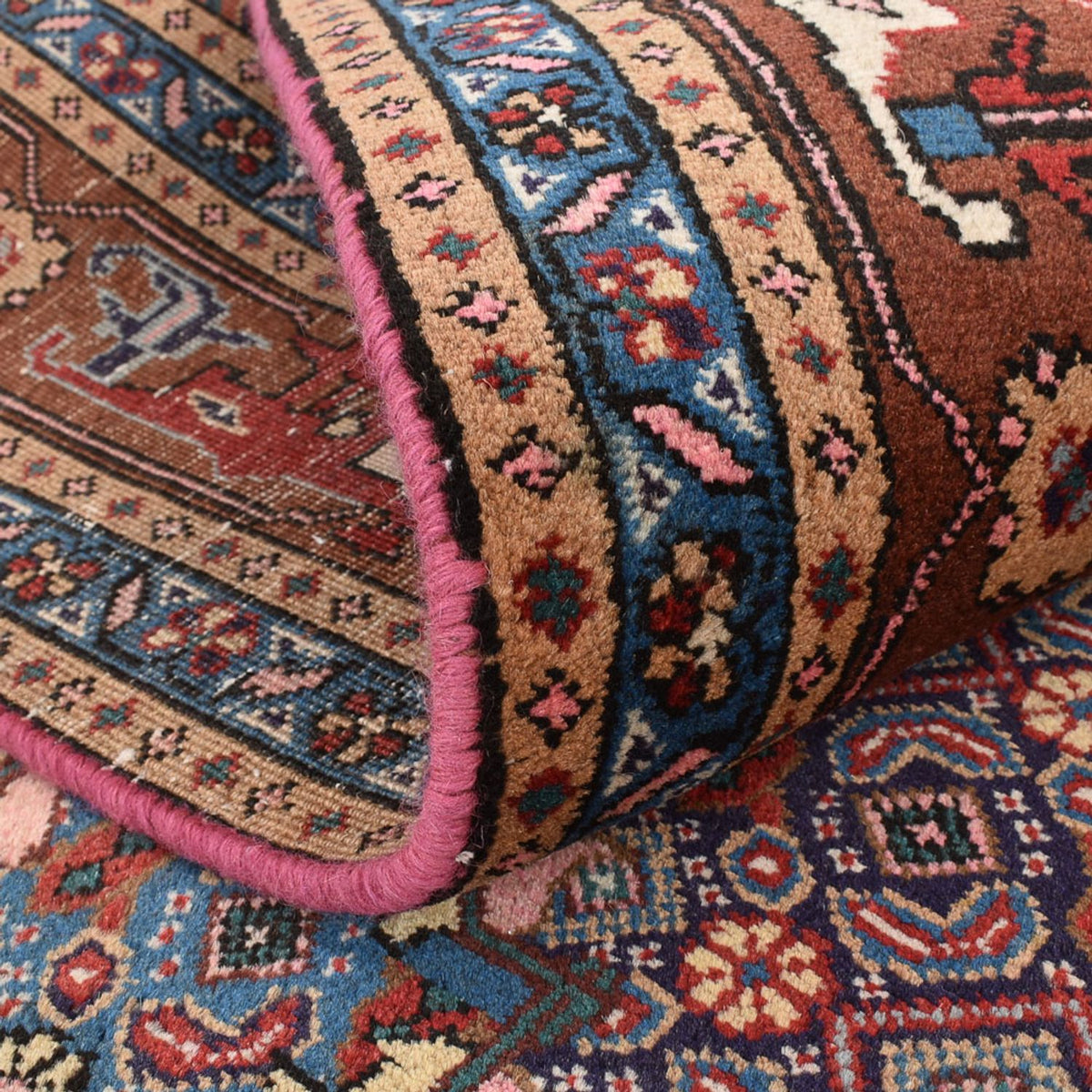 Tapis persan - Nomadic - 281 x 201 cm - rouge clair