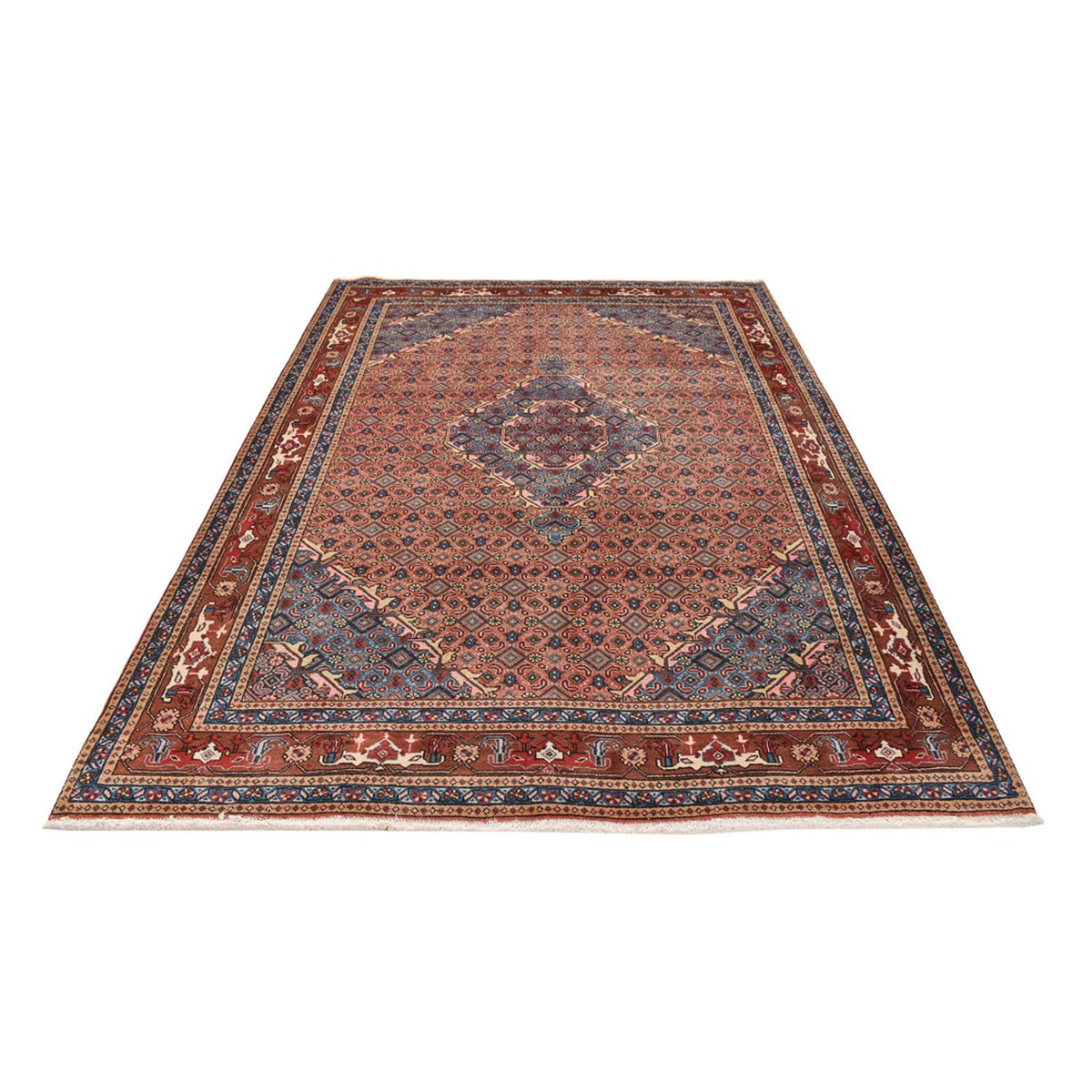 Tapis persan - Nomadic - 281 x 201 cm - rouge clair