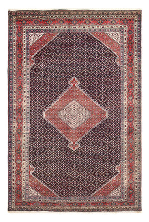 Tapis persan - Nomadic - 304 x 199 cm - rouge bordeaux