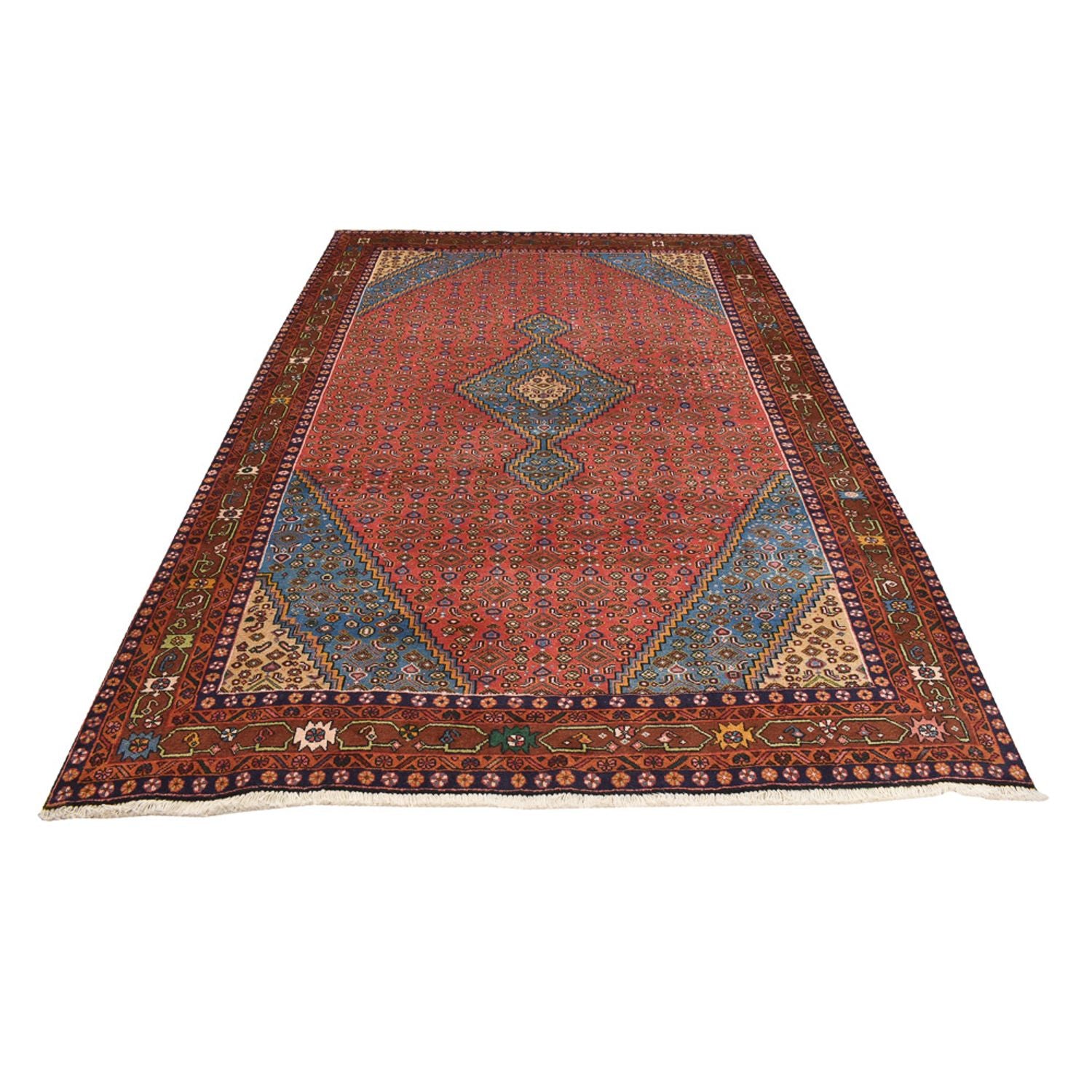 Tapis persan - Tabriz - 292 x 198 cm - rouge clair