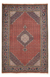 Tapis persan - Nomadic - 288 x 191 cm - rouge foncé