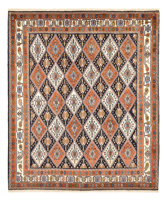 Tapis persan - Nomadic carré  - 214 x 183 cm - multicolore