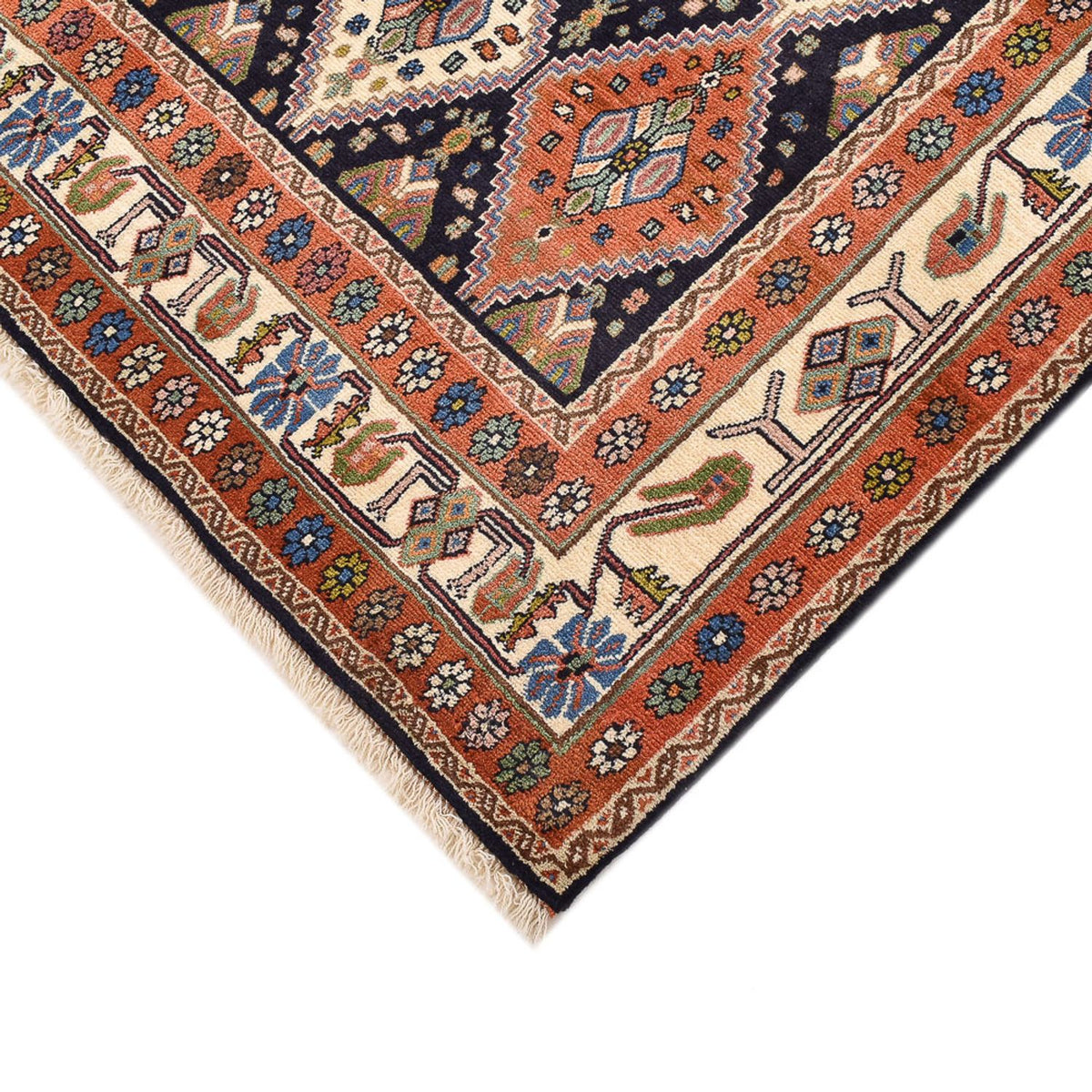 Tapis persan - Nomadic carré  - 214 x 183 cm - multicolore