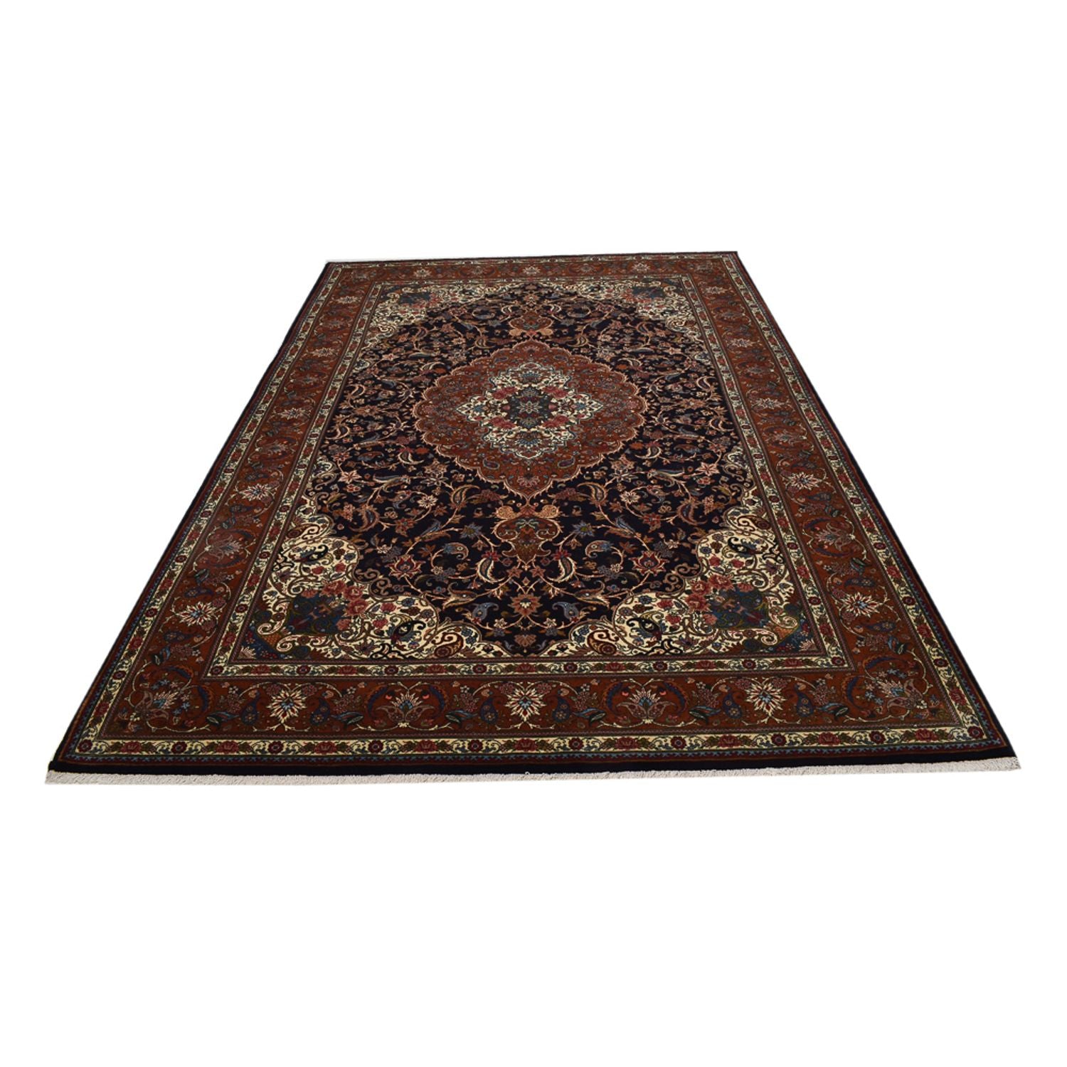 Tapis persan - Nomadic - 298 x 205 cm - rouge foncé