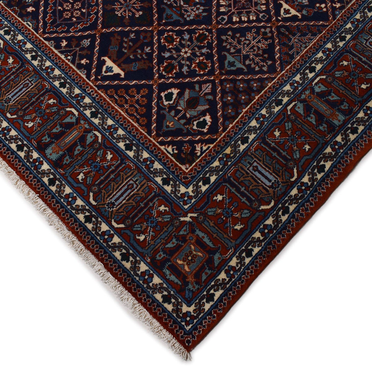 Tapis persan - Nomadic - 300 x 202 cm - rouge vin