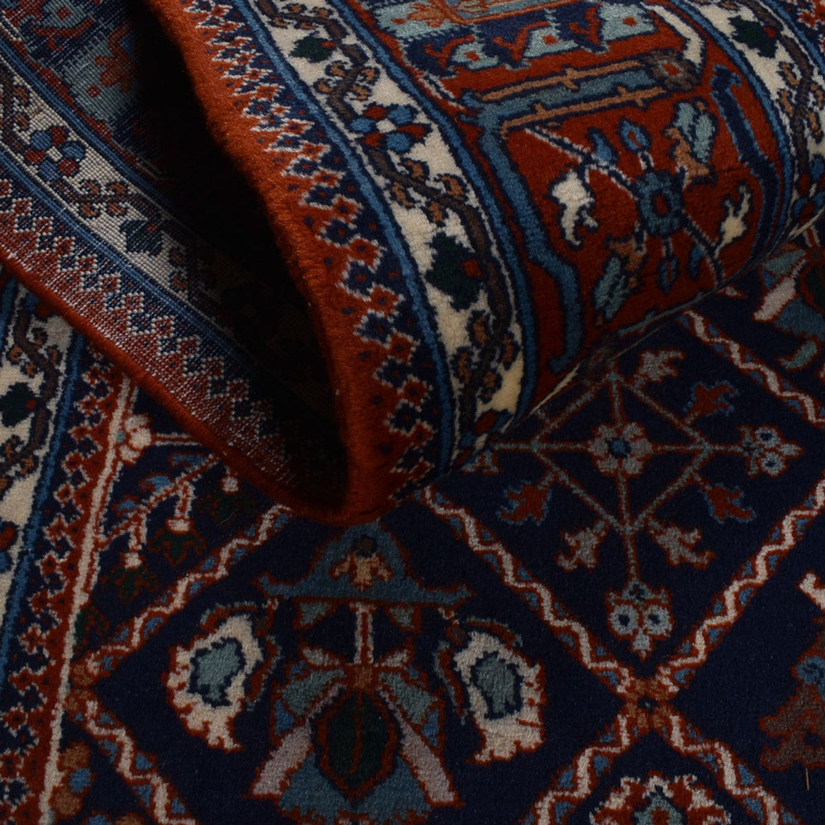 Tapis persan - Nomadic - 300 x 202 cm - rouge vin