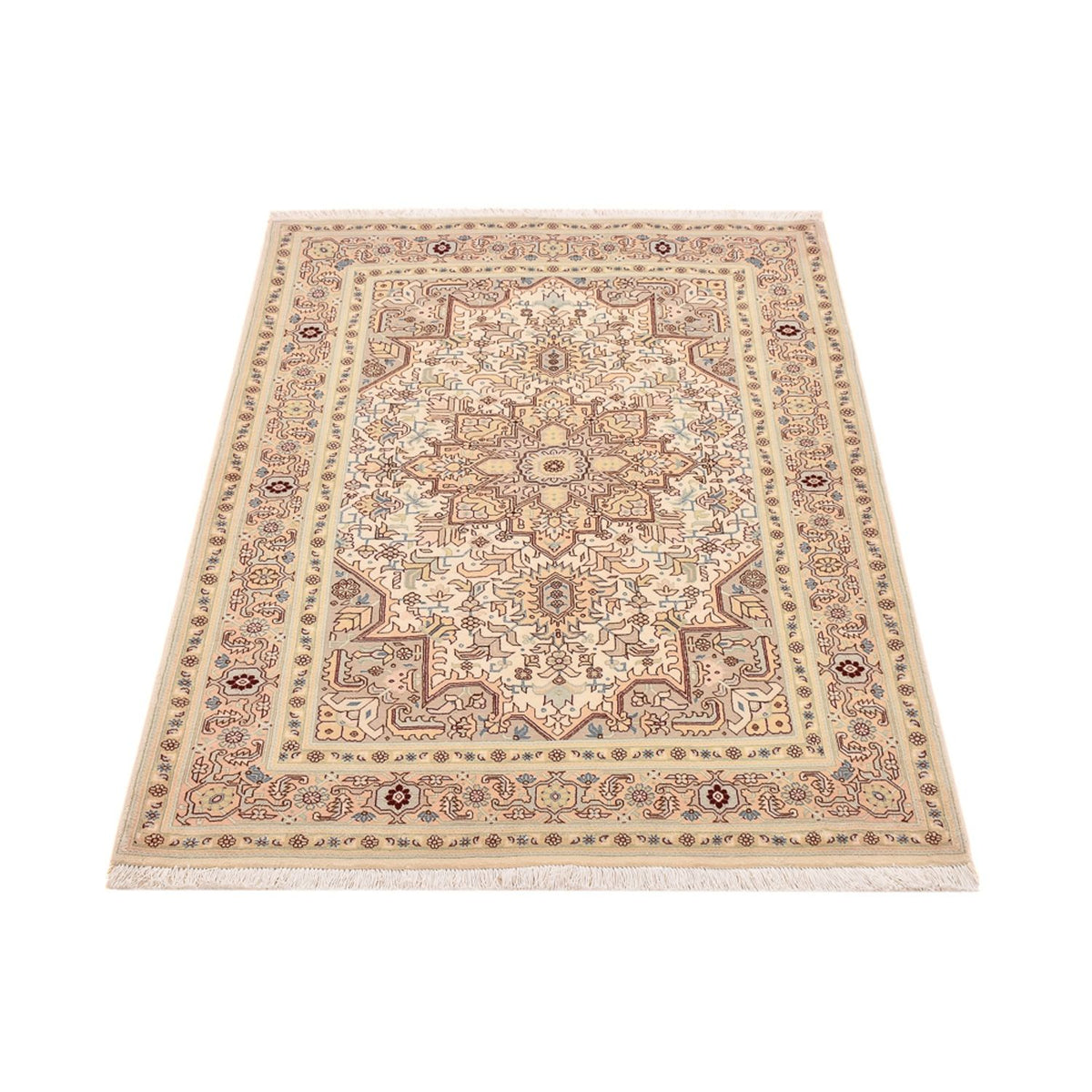Tapis persan - Tabriz - Royal - 148 x 100 cm - beige clair