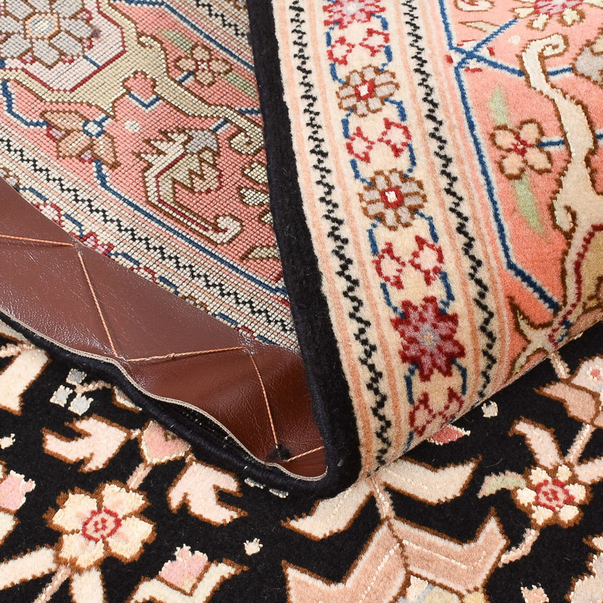 Tapis persan - Tabriz - Royal - 166 x 100 cm - bleu foncé