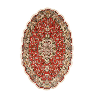 Tapis persan - Tabriz - Royal - 205 x 130 cm - rouge