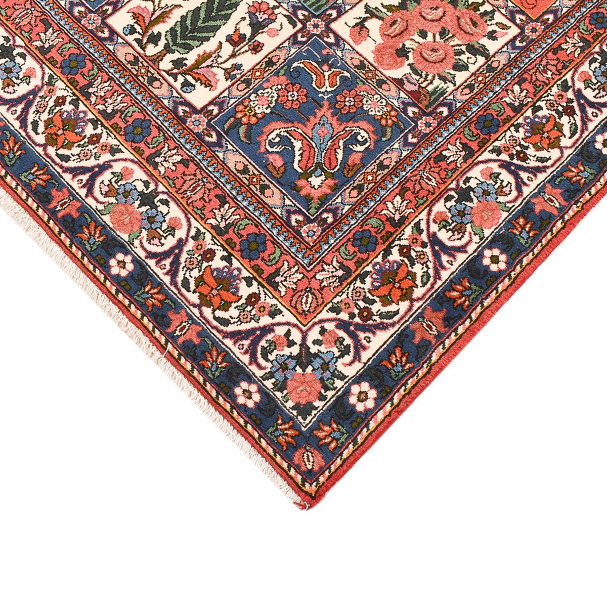 Tapis persan - Nomadic - 197 x 135 cm - multicolore