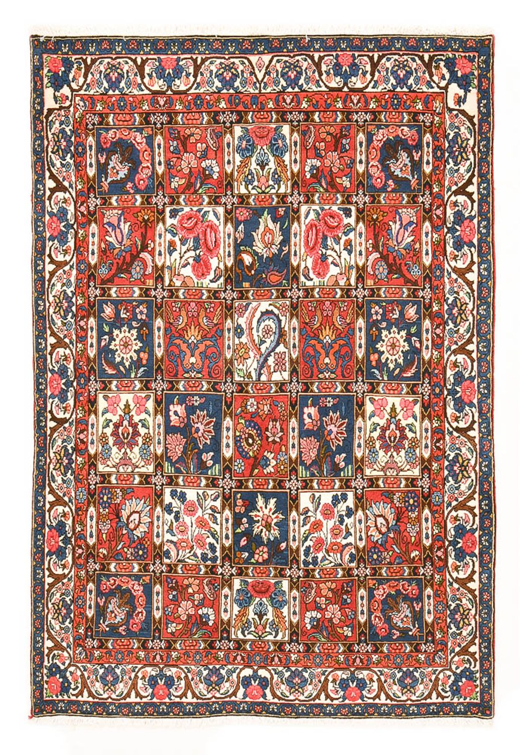 Tapis persan - Nomadic - 199 x 135 cm - multicolore
